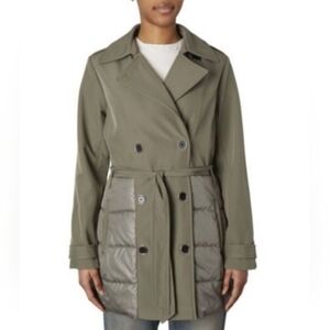 Nicole Miller Olive Green Trench Coat